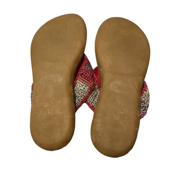 SAK Shana Crochet Thong Sandal Sunset Stripe 7 - Picture 6 of 6